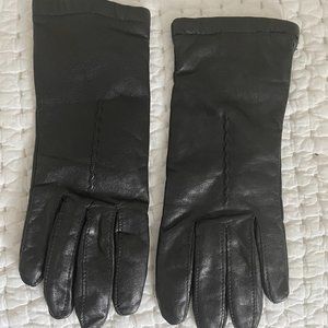 Black Leather Gloves